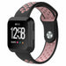 Fitbit Versa (2) sport band (zwart/roze)