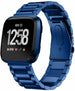 Fitbit Versa (2) stalen band (blauw)