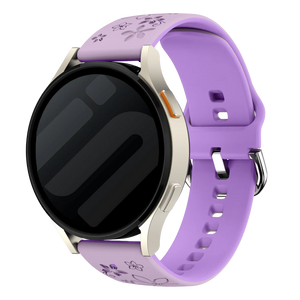 Huawei Watch GT 6 - 41mm Flower Silicone Strap (Lavender/Purple)