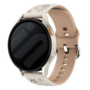 ICE Smart ST 2.0 Round 1.20 Flower siliconen band (sterrenlicht/beige)