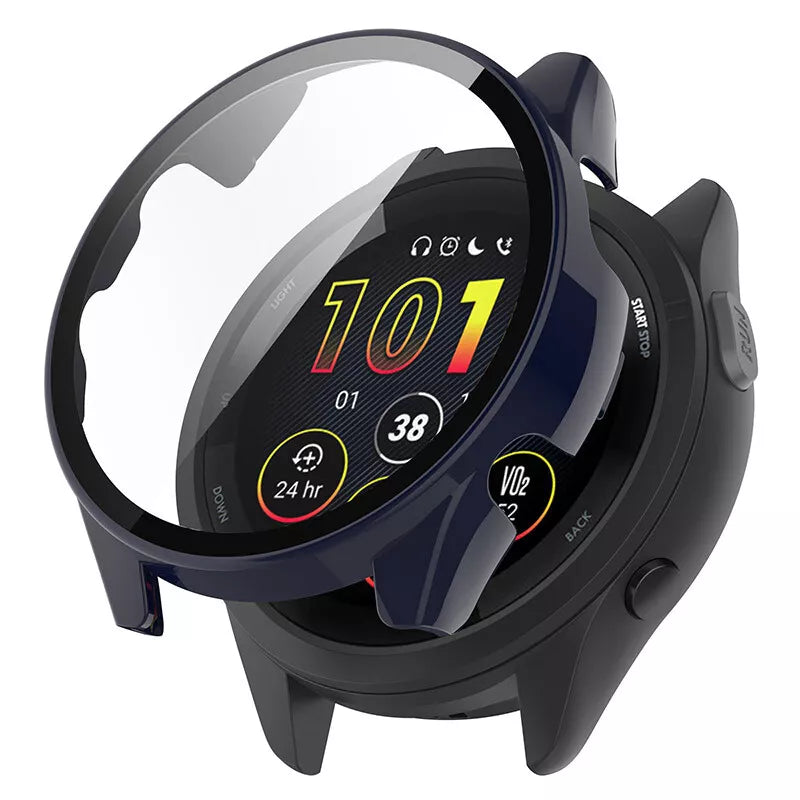 Garmin Forerunner 265 hard case met glas (donkerblauw)