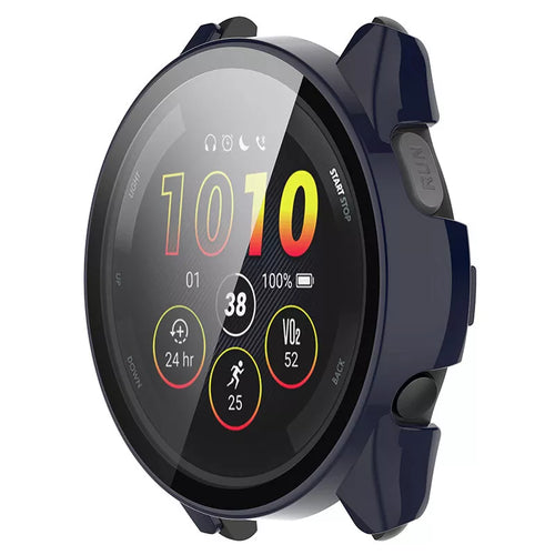 Garmin Forerunner 265 hard case met glas (donkerblauw)