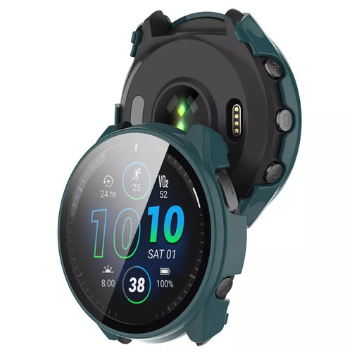 Garmin Forerunner 965 hard case met glas (groen)