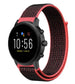Fossil Gen 5 nylon band (zwart/koraal)