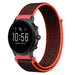 Fossil Gen 5 nylon band (zwart/oranje)