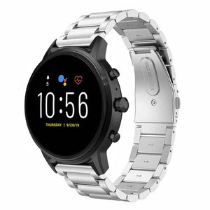 Fossil Gen 4 Explorist (HR) stalen band (zilver)