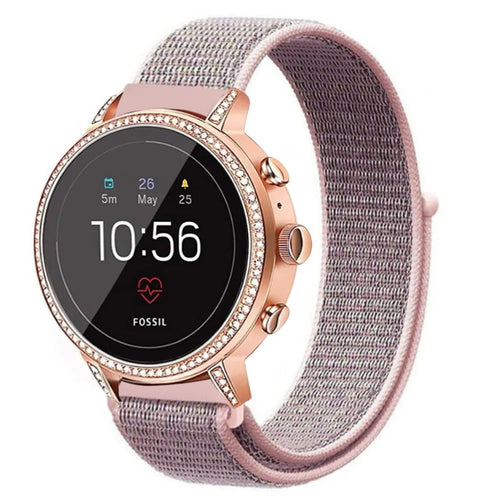 Fossil Gen 4 Venture (HR) nylon band (pink sand)