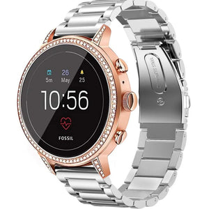 Fossil Gen 4 Venture (HR) stalen band (zilver)