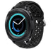 Samsung Gear Sport siliconen bandje met gaatjes (zwart)
