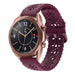 Samsung Galaxy Watch 3 41mm siliconen bandje met patroon (bordeaux)