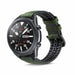 Samsung Galaxy Watch 3 45mm siliconen / leren bandje (groen)