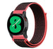 Samsung Galaxy Watch 4 40mm Nylon Strap (Black/Coral)