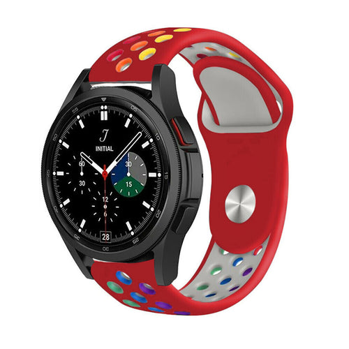 Silicone Sport Strap, on a watch, 3/4 front view