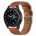 Samsung Galaxy Watch 4 Classic 42mm leren bandje (strak bruin)