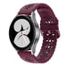 Samsung Galaxy Watch 4 40mm siliconen bandje met patroon (bordeaux)