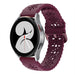 Samsung Galaxy Watch 4 40mm siliconen bandje met patroon (bordeaux)