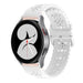 Samsung Galaxy Watch 4 44mm Patterned Silicone Strap (White)