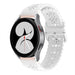 Samsung Galaxy Watch 4 44mm siliconen bandje met patroon (wit)