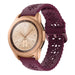 Samsung Galaxy Watch 42mm siliconen bandje met patroon (bordeaux)