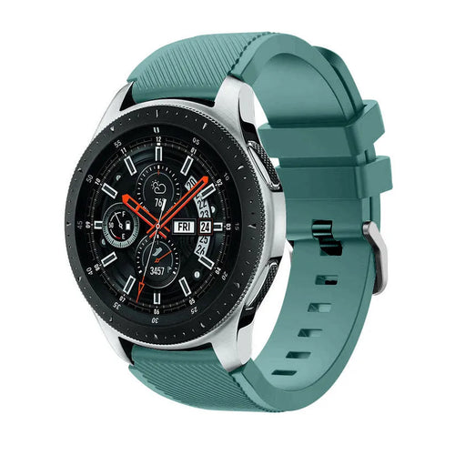 Twill Silicone Strap, on a watch, 3/4 front view