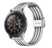 Samsung Galaxy Watch 46mm roestvrij stalen band (zilver/zwart)