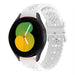 Samsung Galaxy Watch 5 40mm siliconen bandje met patroon (wit)