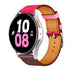 Samsung Galaxy Watch 5 - 44mm leren bandje (knalroze/roodbruin)