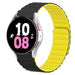 Samsung Galaxy Watch 5 44mm magnetisch siliconen bandje perfect fit (zwart/geel)
