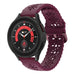 Samsung Galaxy Watch 5 Pro siliconen bandje met patroon (bordeaux)