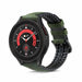 Samsung Galaxy Watch 5 Pro siliconen / leren bandje (groen)