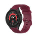 Samsung Galaxy Watch 5 Pro luxe siliconen bandje (donkerrood)