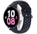 Samsung Galaxy Watch 5 - 44mm siliconen bandje met gaatjes (donkerblauw)
