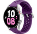 Samsung Galaxy Watch 5 - 44mm siliconen bandje met gaatjes (paars)