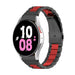 Samsung Galaxy Watch 5 - 44mm stalen schakel band (zwart/rood)