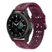 Samsung Galaxy Watch 4 Classic 46mm Patterned Silicone Strap (Burgundy Red)