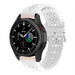 Samsung Galaxy Watch 4 Classic 46mm Patterned Silicone Strap (White)