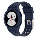 Samsung Galaxy Watch 4 40mm siliconen bandje met frame (donkerblauw)