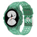 Samsung Galaxy Watch 4 44mm Silicone Strap with Frame (Transparent Green)