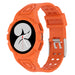 Samsung Galaxy Watch 4 44mm siliconen bandje met frame (oranje)