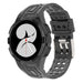 Samsung Galaxy Watch 4 40mm siliconen bandje met frame (transparant zwart) 