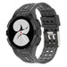 Samsung Galaxy Watch 4 40mm siliconen bandje met frame (transparant zwart) 