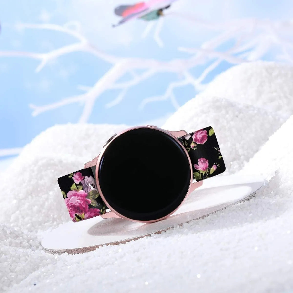 Pink Flower Amazfit Bip 3 (Pro) bandje