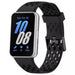 Samsung Galaxy Fit 3 ademend siliconen bandje (zwart)