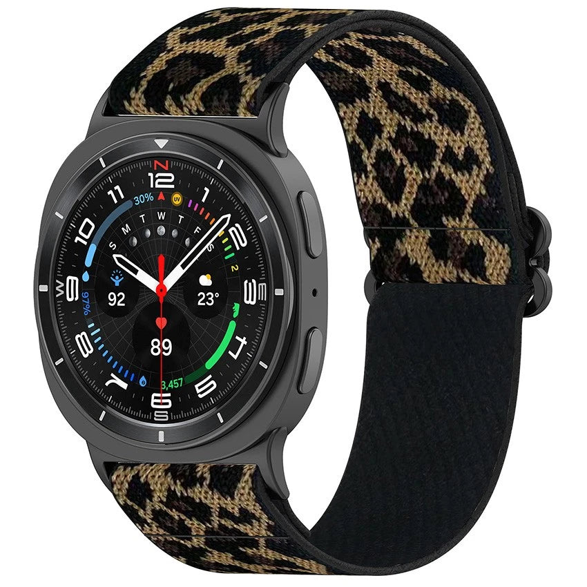Samsung Galaxy Watch 9 - 40mm elastisch bandje (Leopard)