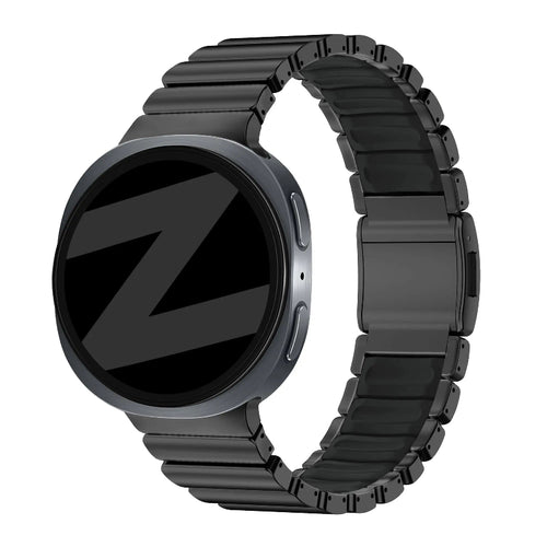 Bandz Samsung Galaxy Watch 8 Classic Titanium Strap 'Hybrid' (Black)