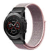 Garmin Fenix 8 - 43mm Nylon Strap (Grey/Pink)