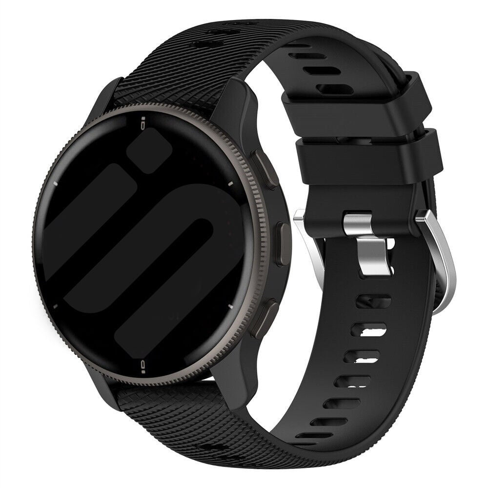 Coros Apex 4 - 42mm siliconen bandje (zwart)
