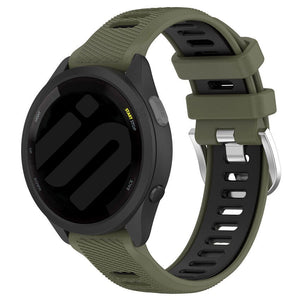 Garmin Vivomove Luxe sport gesp bandje (olijfgroen/zwart)