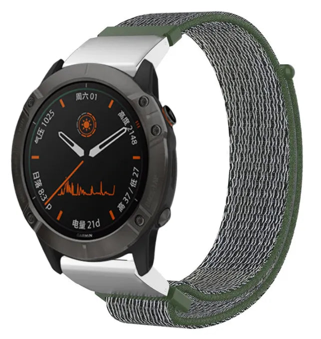 Garmin D2 Mach 2 - 47mm nylon band (groen)