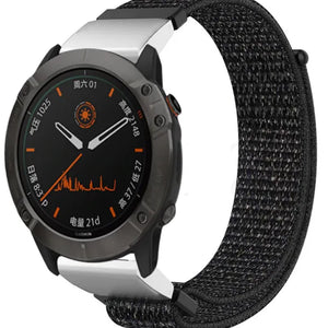 Garmin MARQ nylon band (zwart)